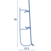 Плинтус Lexida 230 Дуб айсберг